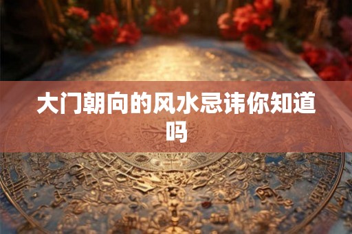 大门朝向的风水忌讳你知道吗 大门朝向的风水忌讳你知道吗