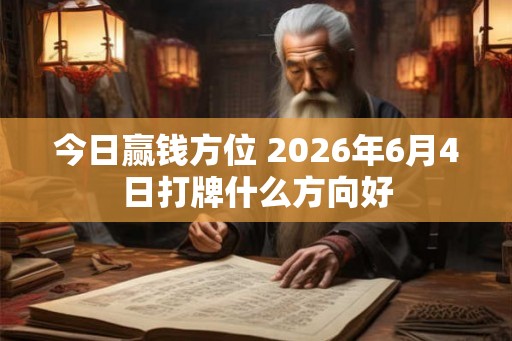 今日赢钱方位 2026年6月4日打牌什么方向好 今日赢钱方位 2026年6月4日打牌什么方向好