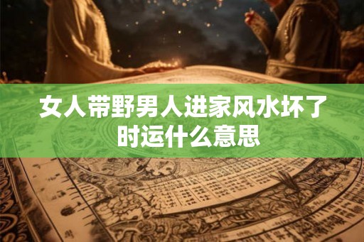 女人带野男人进家风水坏了  时运什么意思