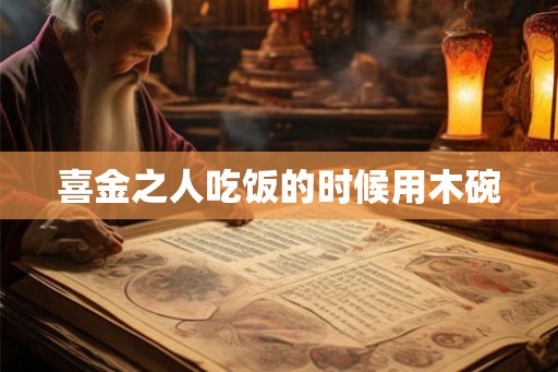 喜金之人吃饭的时候用木碗