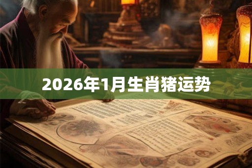 2026年1月生肖猪运势