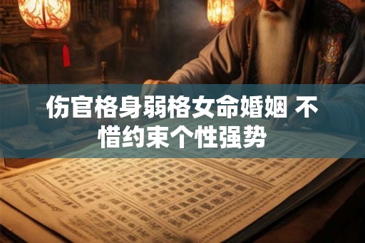 伤官格身弱格女命婚姻 不惜约束个性强势