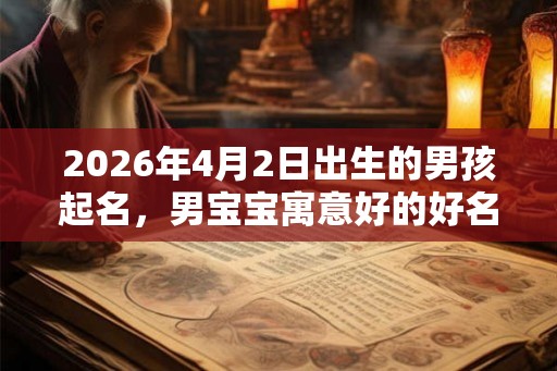 2026年4月2日出生的男孩起名，男宝宝寓意好的好名字推荐