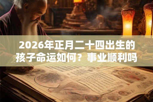 2026年正月二十四出生的孩子命运如何？事业顺利吗？