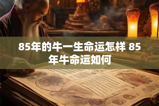 85年的牛一生命运怎样 85年牛命运如何