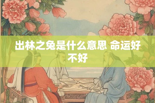 出林之兔是什么意思 命运好不好