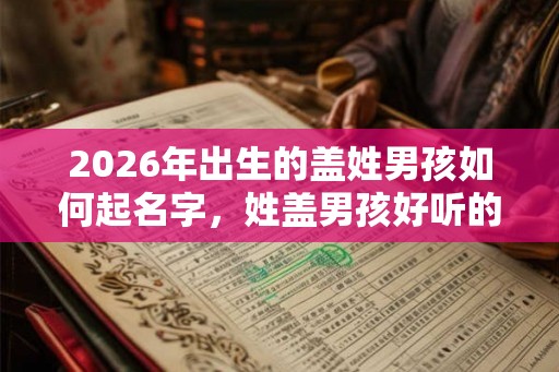 2026年出生的盖姓男孩如何起名字,姓盖男孩好听的名字 2026年出生的盖姓男孩如何起名字,姓盖男孩好听的名字