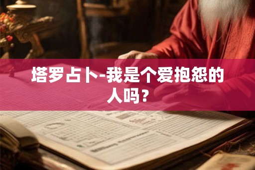 塔罗占卜-我是个爱抱怨的人吗？