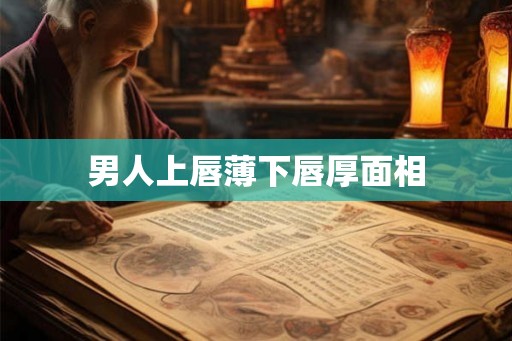 男人上唇薄下唇厚面相