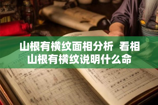 山根有横纹面相分析  看相山根有横纹说明什么命