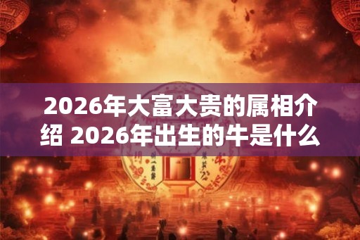 2026年大富大贵的属相介绍 2026年出生的牛是什么命