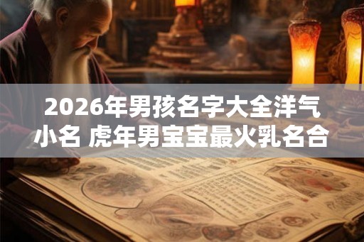 2026年男孩名字大全洋气小名 虎年男宝宝最火乳名合集