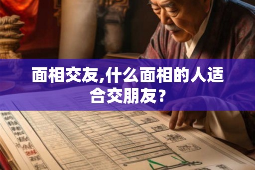面相交友,什么面相的人适合交朋友？
