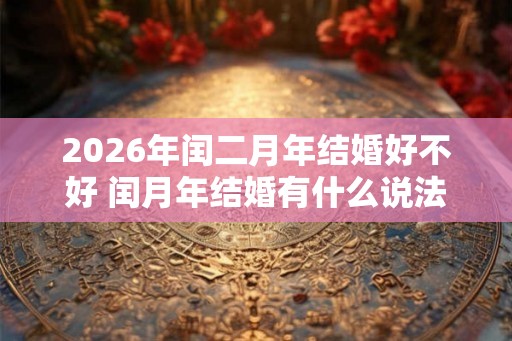 2026年闰二月年结婚好不好 闰月年结婚有什么说法 2026年闰二月年结婚好不好 闰月年结婚有什么说法