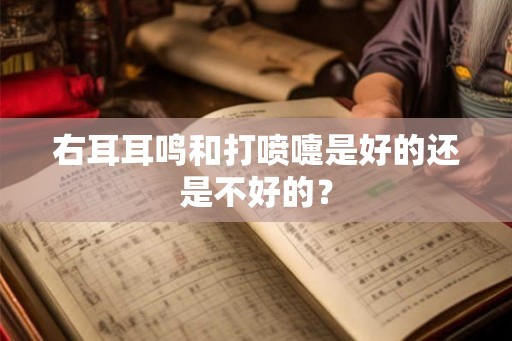 右耳耳鸣和打喷嚏是好的还是不好的？
