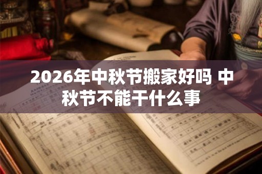 2026年中秋节搬家好吗 中秋节不能干什么事