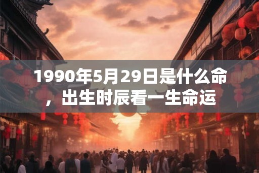 1990年5月29日是什么命，出生时辰看一生命运