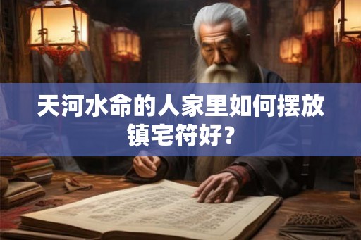 天河水命的人家里如何摆放镇宅符好？