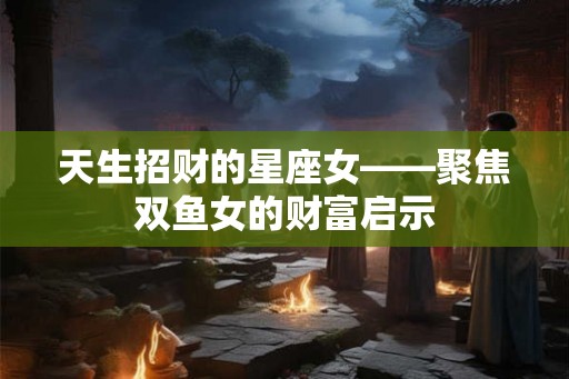 天生招财的星座女——聚焦双鱼女的财富启示