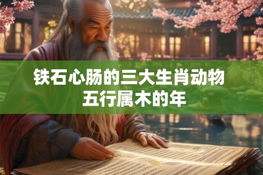 铁石心肠的三大生肖动物  五行属木的年