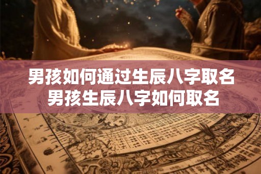 男孩如何通过生辰八字取名 男孩生辰八字如何取名