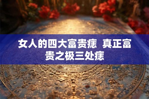 女人的四大富贵痣  真正富贵之极三处痣