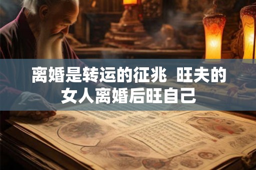 离婚是转运的征兆  旺夫的女人离婚后旺自己