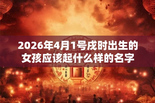 2026年4月1号戌时出生的女孩应该起什么样的名字