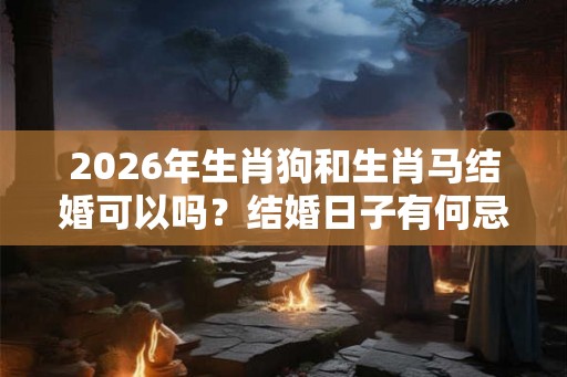 2026年生肖狗和生肖马结婚可以吗？结婚日子有何忌讳？