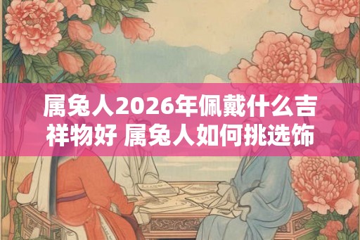 属兔人2026年佩戴什么吉祥物好 属兔人如何挑选饰品 属兔人2026年佩戴什么吉祥物好 属兔人如何挑选饰品
