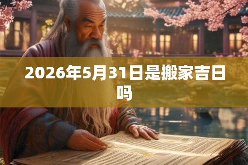 2026年5月31日是搬家吉日吗 2026年5月31日是搬家吉日吗