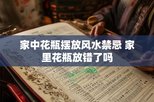 家中花瓶摆放风水禁忌 家里花瓶放错了吗