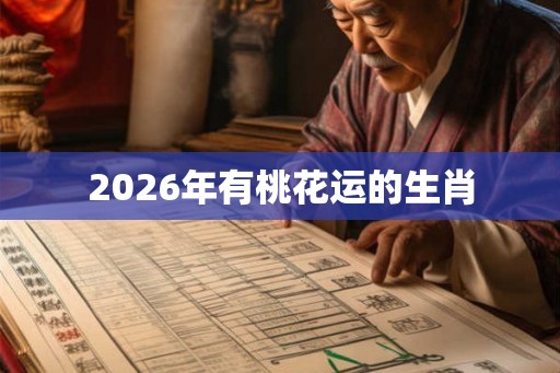 2026年有桃花运的生肖 2026年有桃花运的生肖