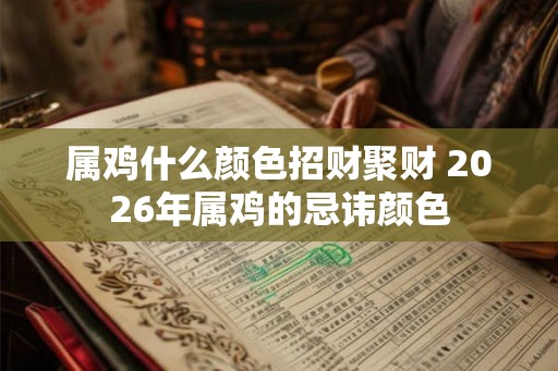 属鸡什么颜色招财聚财 2026年属鸡的忌讳颜色