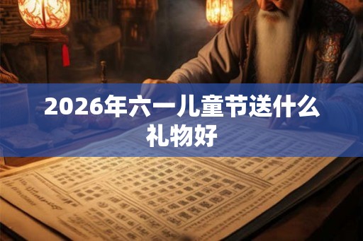 2026年六一儿童节送什么礼物好
