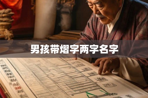 男孩带熠字两字名字