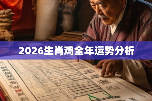 2026生肖鸡全年运势分析