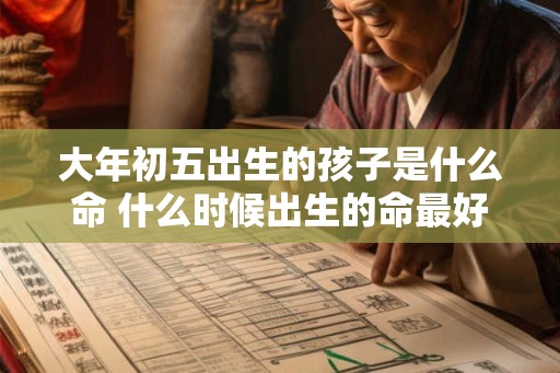大年初五出生的孩子是什么命 什么时候出生的命最好