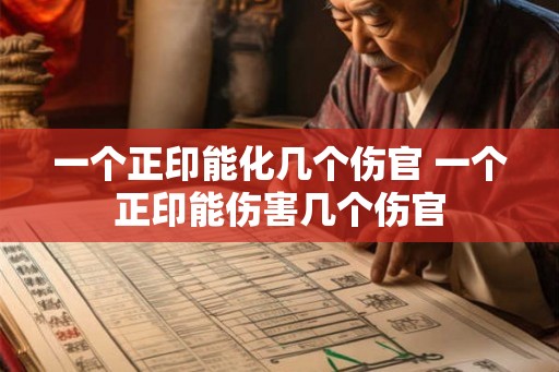 一个正印能化几个伤官 一个正印能伤害几个伤官