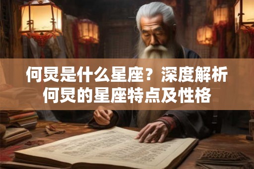 何炅是什么星座？深度解析何炅的星座特点及性格