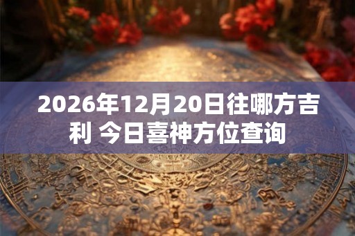 2026年12月20日往哪方吉利 今日喜神方位查询