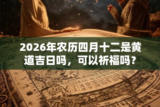 2026年农历四月十二是黄道吉日吗，可以祈福吗？