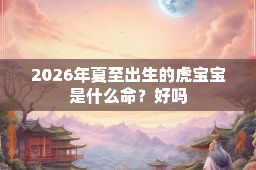 2026年夏至出生的虎宝宝是什么命?好吗 2026年夏至出生的虎宝宝是什么命?好吗