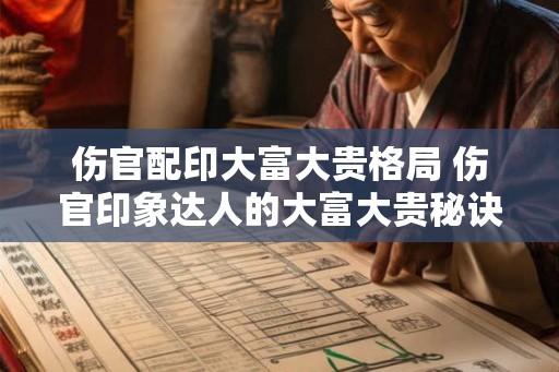 伤官配印大富大贵格局 伤官印象达人的大富大贵秘诀