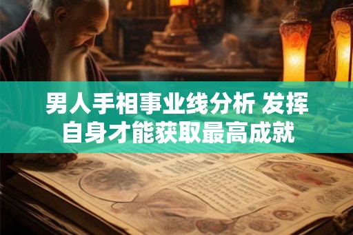 男人手相事业线分析 发挥自身才能获取最高成就