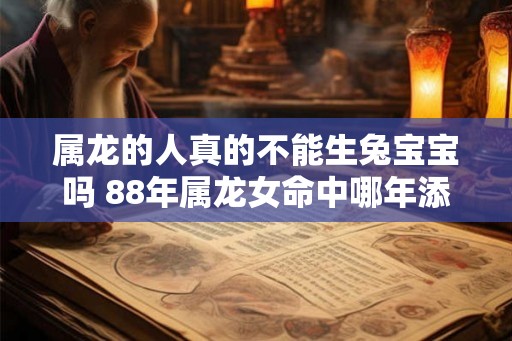 属龙的人真的不能生兔宝宝吗 88年属龙女命中哪年添丁