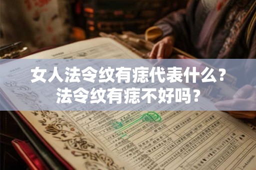 女人法令纹有痣代表什么？法令纹有痣不好吗？