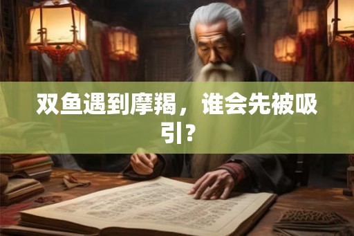 双鱼遇到摩羯,谁会先被吸引? 双鱼遇到摩羯,谁会先被吸引?