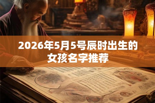 2026年5月5号辰时出生的女孩名字推荐