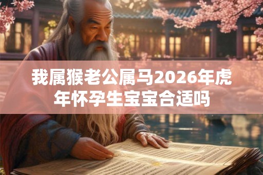 我属猴老公属马2026年虎年怀孕生宝宝合适吗
